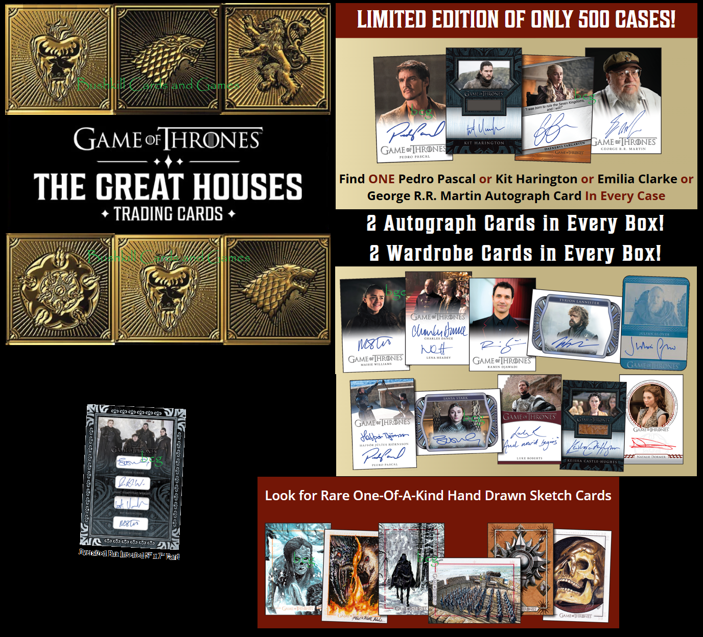 Game of Thrones The Great Houses Trading Cards Factory Sealed Box (2025 Rittenhouse Archives)